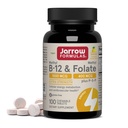 Jarrow Formulas Methyl B-12 1000 MCG ו-Methyl Folate 400 MCG, תוספת כוח, אנרגיה סלולרית מטאבוליזם ו- Cardiovascular Health Formula(1) עם P-5-P, 100 טבליות צ'וות, עד 100 יום אספקה אספקה אספקה אספקת חשמל