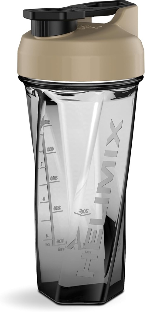 HELIMIX 2.0 וורטקס בלנדר שאקר בקבוק מחזיק עד 28oz | No Banding Ball or Whisk | USA Made | Portable Pre Workout Whey Protein Drink Shaker Cup