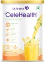 ד"ר Reddy's Celehealth Nutritional drink, תוסף חלבון לשימוש יומיומי, אינדקס נמוך Glycemic, Zero הוסיף סוכר, Saffron ו Cardamon Flavour, 400g,Yellowlow