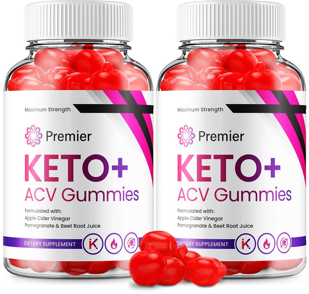 (2 Pack) ראש הממשלה Keto ACV Gummies - הפורמולה מתקדמת Premiere Keto Plus ACVmies Apple Cider Vinegar ראש הממשלה ACV Dietary ביקורות גברים נשים (120 חניכיים)