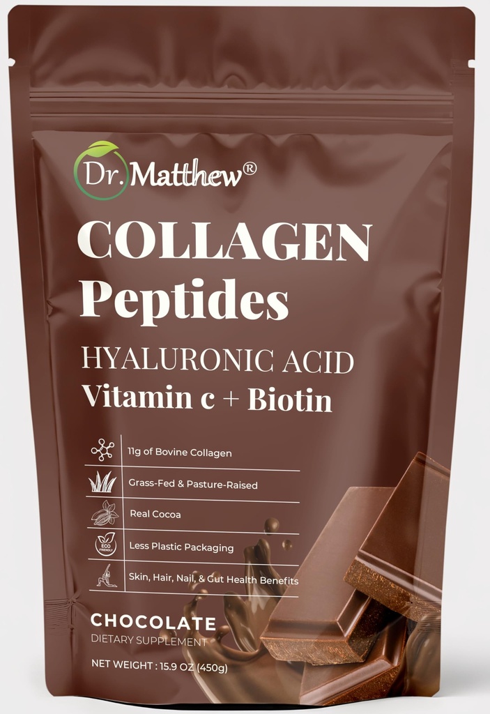 אבקת שוקולד שיתוף פעולה עם Hyaluronic Acid ווויטמין C. שוקולד קולג'ן פפטידים אבקת שוקולד. שיתוף פעולה עם ויטמין C & Biotin לשיער, עור, ציפורניים, משותף. קיטו, סוג 1 ו 3.