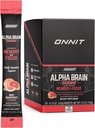 OnNIT Alpha Brain - Ruby Grapeפרי Flavor - Nootropic Brain Booster Memory Supplement - Brain Support for Focus, Energy & Clarity - Alpha GPC Choline, Cats Claw, L-theanine, Bacopa - 30ct תמיכה המוח להתמקד, אנרגיה וקלרנס - Alpha GPC Choline, Cats Claw, L-Theanine, Bacopa - 30ct