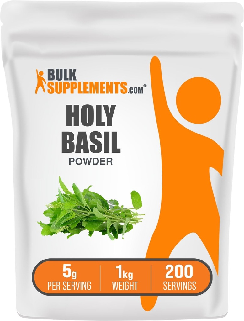 BulkSupplements.com Holy Balabri אבקת - התוסף לברק הקדוש, אבקת בזיליש הקדוש הקדוש הקדוש - Tulsi Holy בזיל, Herbal & Gluten Free, 5g לשרת, 1kg (2.2 lbs) (Pack of 1)