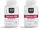 365 על ידי Whole Foods Market Calcium עם ויטמין D3 טבליות, 120 הרוזן (Pack of 2)