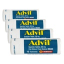 Advil Pain Reliever ו- Fever מפחית, טיפול בכאב עם Ibuprofen 200 מ"ג עבור כאבי ראש, כאבי גב, כאב חד סטריאלי ו- Joint Pain Relief - 10 טבליות (Pack of 4)