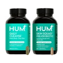 HUM Full Skin Detox ו-ניקוי - פרובונאוטיקה עבור בעיות עור ו- Acne Breakouts שנון אורגני Algae, Detoxifying Herbs, Skin Squad ו-Daily ניקויse