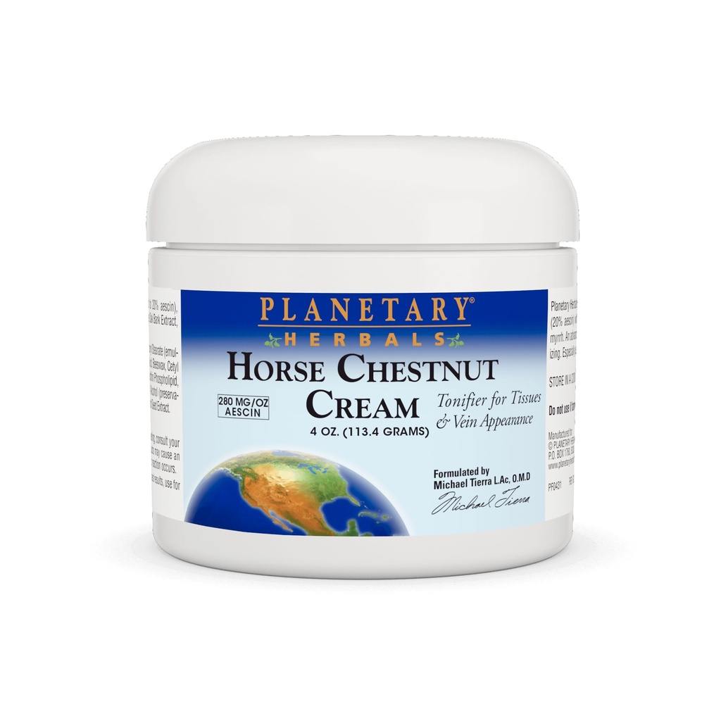 The Planetary Herbals Horse Chestnut Cream טוןifier - 4oz