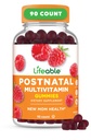 חיים לאחר הלידה Multivitamin עם ברזל, צ'קלין ו- Iodine | ויטמינים מולדים גדולים לנשים להניק | תוספי מזון שאינם GMO non-GMO