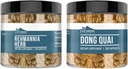 יסודות Earthborns Rehmannia Herb ו Dong Quai Bundle, 200 קפסולות כל אחד, Pure & Undiluted, ללא תוספת