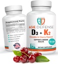 ויטמין D3 2000 IU עם K2-90 טבליות Chewable עם Cherry Flavoring-Natural Energy Booster-Supports Vitality, Immune Health, ו-Vitamin D3 עם ויטמין K2 עבור גברים ונשים