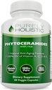 Phytoceramides Skin Therapy 60 קפסולות 100% אורז מבוסס 100% צמחוני / קפסולות טבעוניות 100% DV של ויטמין A,C,D & E עם No Fillers או A מלאכותי המרכיבים
