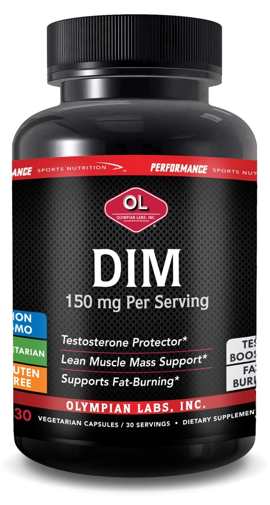 אולימפיה מעבדות DIM 150 מ"ג - DIM Diindolylmethane תוספי קפסולות תמיכה איזון הורמונים, Clear Skin, PCOS ו- Aid במשטרי הכושר - 30 קפסולות (30 יום אספקה)