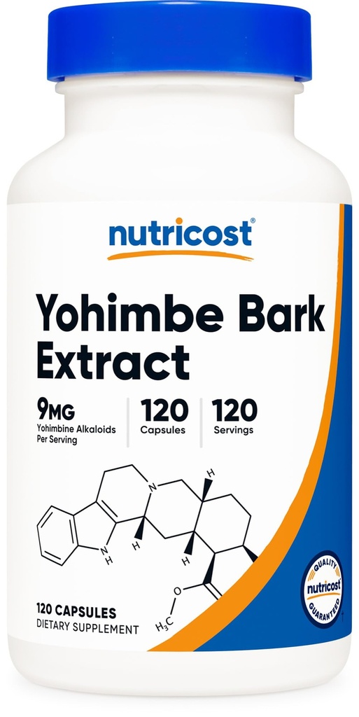 מזון יוגורט Yohimbe Bark לחלץ 450 מ"ג (9mg Yohimbine Alkaloids), 120 קפסולות - כוח נוסף, גלטן חינם, non-GMO
