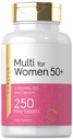 Carlyle Multivitamin for Women 50 Plus | 250 מיני טבליות | Iron Free Supplement