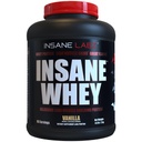Insane Labz Insane Whey,100% שריר בניין Whey חלבון, Post Workout, BCAA Amino פרופיל, Mass Gainer, Mealחליף, 5lbs, 60 Srvgs, (Vanilla)