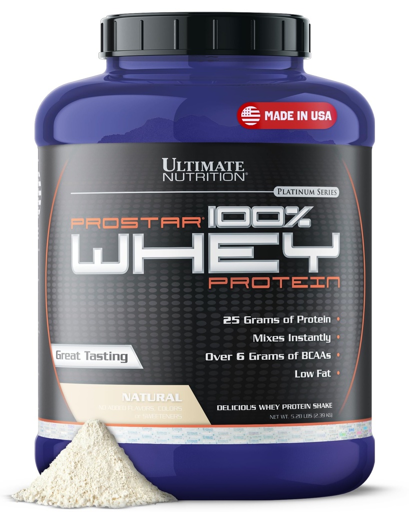 תזונה האולטימטיבית Prostar Whey חלבון אבקת Isolate, טבעי - נמוך פחמימות, אבקת חלבון גבוהה שקד עבור שריר מקבל & התאוששות - נמוך נתרן, נמוך-Fat & Keto Friendly - 5.28 lbs Tubs Tubs Tubs Tubs Tub