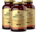 Solgar 1300 מ"ג אומגה 3-6-9, 120 Softgels (Pack of 3) - תוספת שמן דגים - תמיכה בריאות משותפת ועור - כולל Flaxseed & Borage - מכיל EPA & DHA אומגה 3 Fatty Acids - 120 סך כל המשרתים