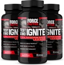 מבחן FACTOR X180 Ignite, טסטוסטרון Booster & Fat Burner עבור גברים, תוסף טסטוסטרון כדי לעזור לבנות שריר, להגדיל את האנרגיה, Boost Vitality and Performance, 60 Count (Pack of 3)