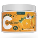 Dr. Keith's Own Super C- High Dose אבקת ויטמין C 4000 מ"ג עם D-Ribose, Glycine, MSM-ly Absorbable, Stomach-Friendly, Collagen Boost, Immune Support-Unflavored, 200 גרמים (30 משרתים)