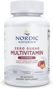 Nordic Naturals Zero Sugar Multi Gummies - תוסף Vegetarian Multivitamin - Passionפרי מנגו - 60 חניכיים מבוססות Pectin - 12 ויטמינים חיוניים למבוגרים - שאינם GMO - 30 משרתים