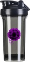 מודעות לסרטן Pancreatic 18 Ounce Shaker בקבוק משקה Mixer Leak-הוכחה טרום עבודה חלבון Shakes Meal החלפת Shakes בקבוקים 500ML/18 Oz Black &-1 &-1