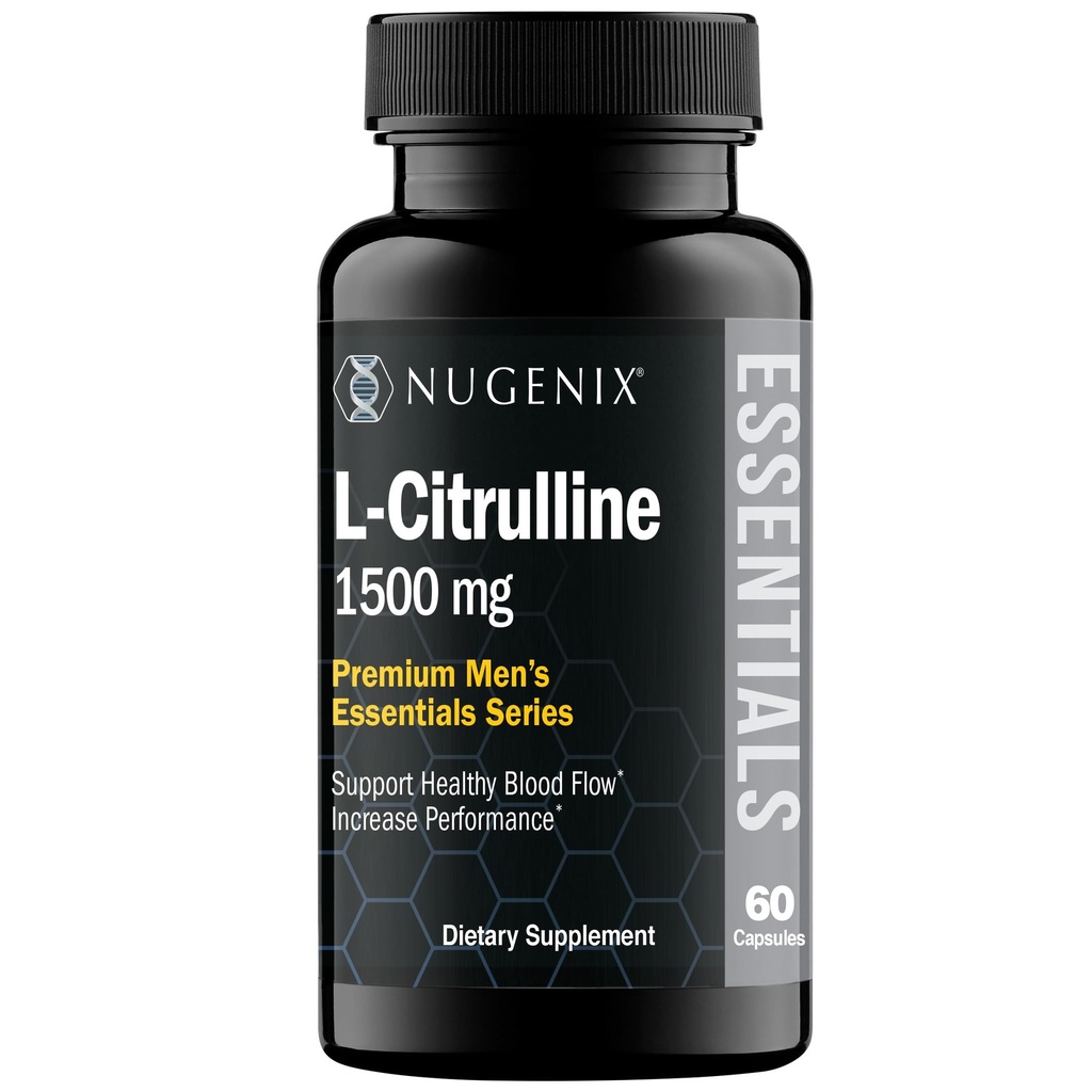 Nugenix Essentials L-Citrulline תוספת של זרימת דם מוגברת וביצועים - 1500 מ"ג, 60 קפסולות