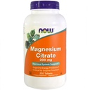 Now Foods Magnesium Citrate 200 מ"ג, 250 טבליות (Pack of 2)