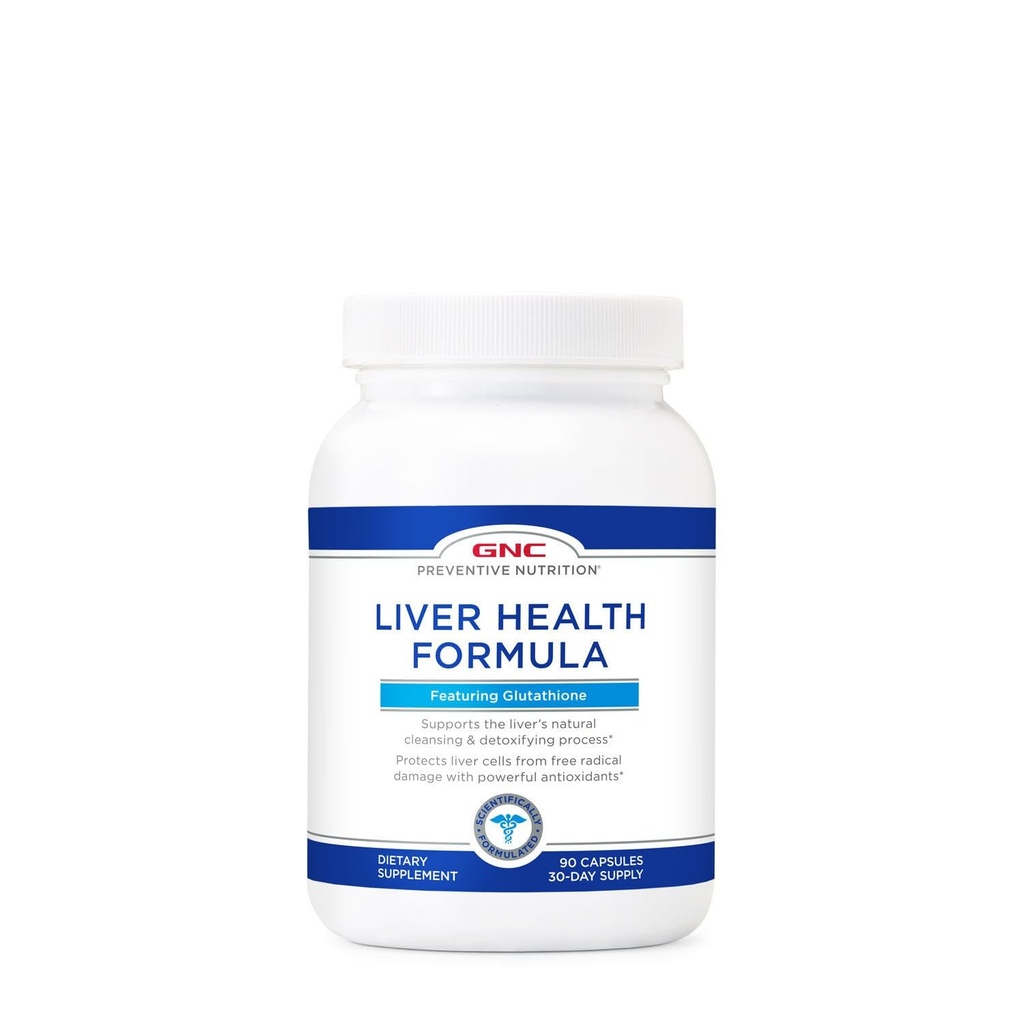 GNC מניעת תזונה Liver Health Formula, תכונות Glutathione, 90 קפסולות