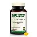 תהליך סטנדרטי Flax שמן עם B6 - תוספת עבור הורמון ו Nerve Tissue תמיכה - תמיכה המוח, הלב והעור - Gluten-Free, non-Dairy & non-Soy - 120 Softgels (120 משרתים)