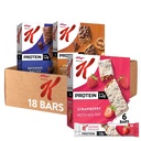 מיוחד K Bar חלבונים Meal Bars, Mealהחלפה, חטיפים חלבון בולק, Variety Pack (3 Boxes, 18 Count)