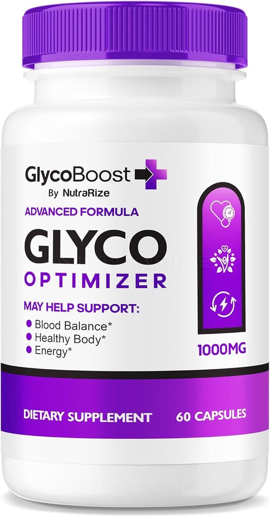 NutraRize GlycoBoost - רשמי Glyco Boost Blood תמיכה פורמולה, כל קפסולות טבעיות עבור רמות בריאות ויציבות, GlycoBoost Bloodssel ניקויer, Glyco Boost Optimizer (60 קפסולות)