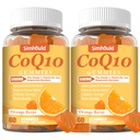 2 Pack CoQ10 500MG חניכיים - פלוס אומגה 3, מגנזיום, ויטמין B3 & Zinc - 3X Better Absorption Coenzyme Q10 תוספי בריאות הלב, אנרגיה סלולרית ואנטיoxidant, Non-GMO 120 Counts Counts