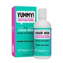 נובהFerrum Yummy 16 Fl Oz | תוספת ברזל נוזלית עבור ימי הביניים 4 & Up | 18mg of Iron / Tbsp | Gluten Free | Sugar-Free | Raspberry Grape