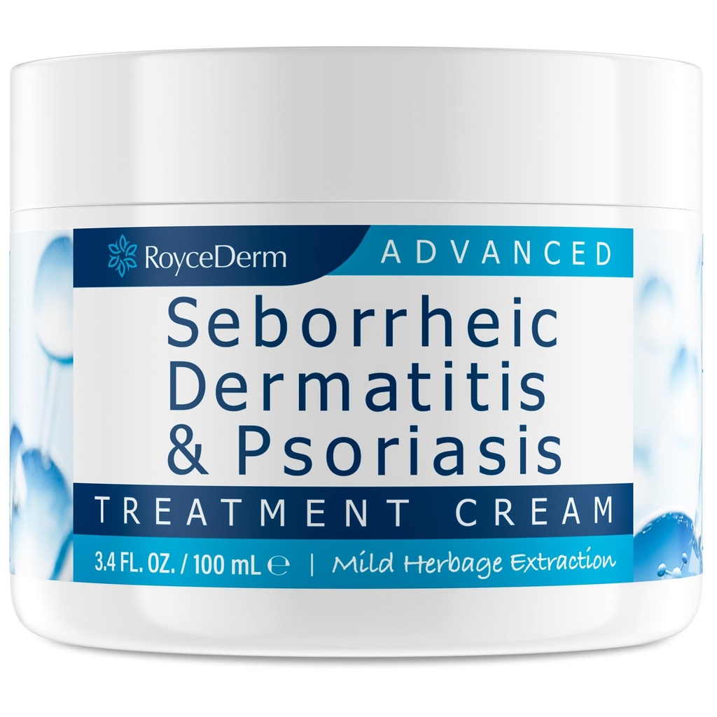 Roycederm Seborrheic Dermatitis Cream, טיפול Scalp עבור Psoriasis, foliculitis, יבש Scalp, Dandruff, Anti-Itch Cream for Soothing Relief