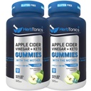 Herbtonics Keto Apple Cider Vinegarmies - Digest & Detox תמיכה - סוכר חינם BHB מתקדם פורמולה עבור Keto תמיכה - Raw ACV עם אמא - 120 טבעוני ACV חניכיים