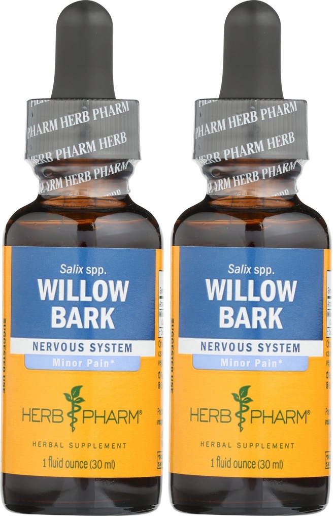 Herb Pharm Willow Bark Liquid Extract for Minor Pain - 1 Ounce (DWil01)