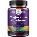 Pure Magnesium Glycinate תוספת של 500 מ"ג - מגנזיום עבור קפסולות שינה ומנוחה עבור גברים ונשים - Unflavored טבעוני גבוה Absorption גלולות לתמיכה מרגיעה - 120 הרוזן הרוזן