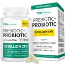 Prebiotics ו Probiotics for Women & Men | Pre and Probiotics for Gut Health & Bloating Relief | Synbiotic with 20 מיליארד CFU Lactobacillus & Bifido חיידק | Shelf-Stable | Vegetarian | 60 Ct.