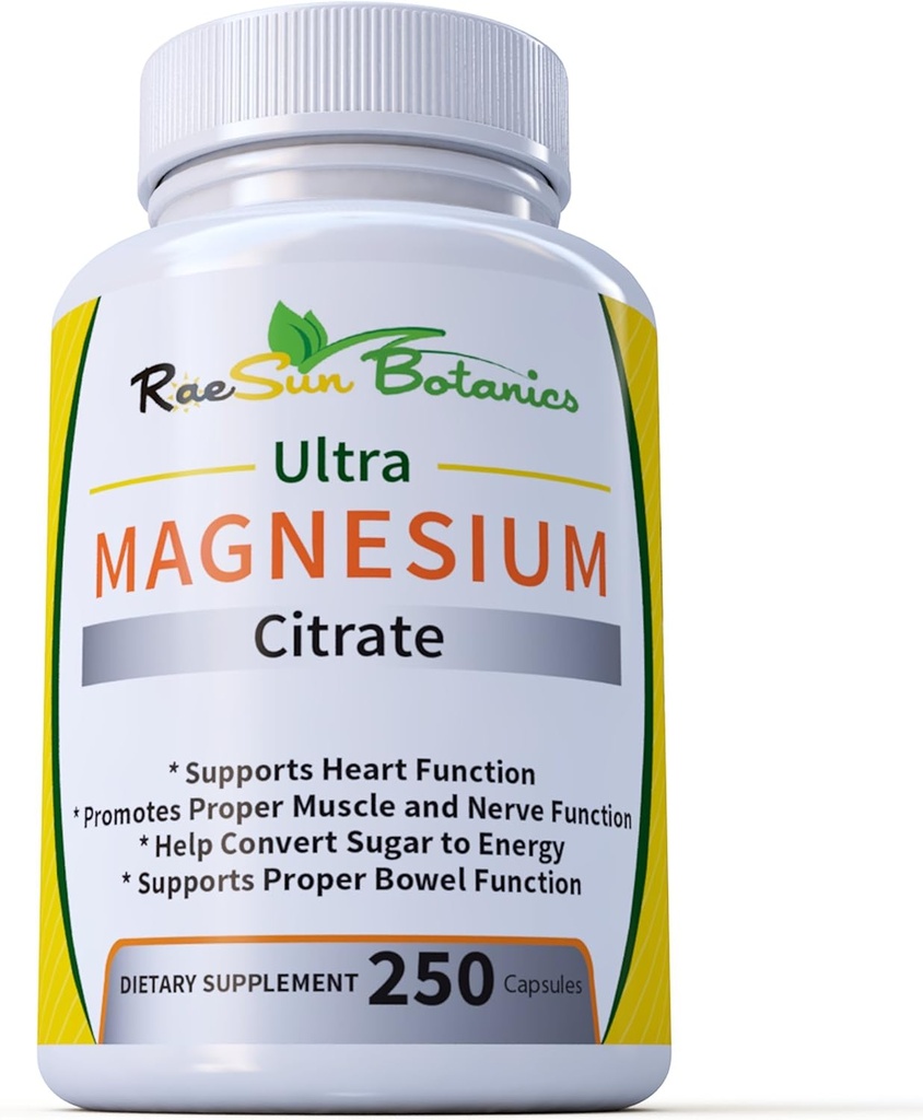 Ultra Magnesium Citrate 250ct Fitable Dose Formula Easy to Swallow!