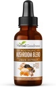 Nootropic 8-in-1 Mushroom לחלץ נוזל - 1 fl. ozבק | Lion's Mane, Reishi, טורקיה Tail, Cordyceps, Chaga, Maitake, Shiitake & Oyster Mushroom Tincture | Immune Support & Cognitive Function