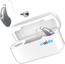 Blaidsx Neuro Rechargeable RIC + אישור שמיעה עבור מבוגרים עם Mobile App Hearing Test & Noise ביטול, הודעות שמיעה עבור מבוגרים, כפול Mic & 96 DSP ערוצים. USA-Made Processor