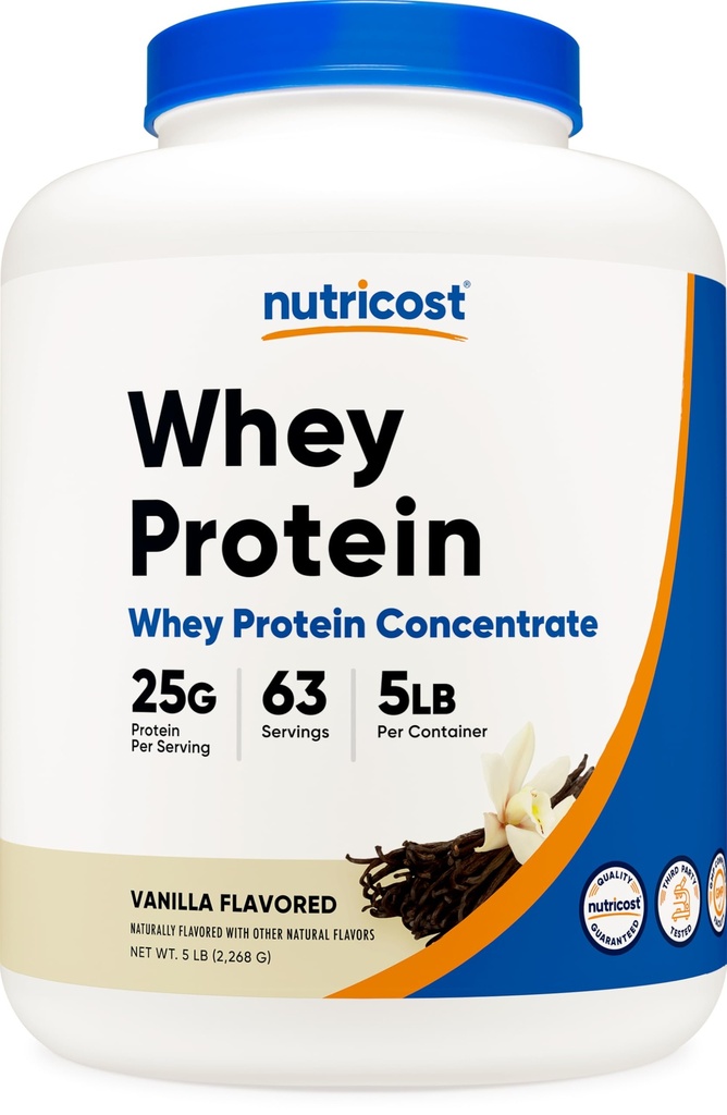 אבקת חלבון רעילה Whey, וניל, 5 פאונד - חלבון Whey חלבון ריכוז