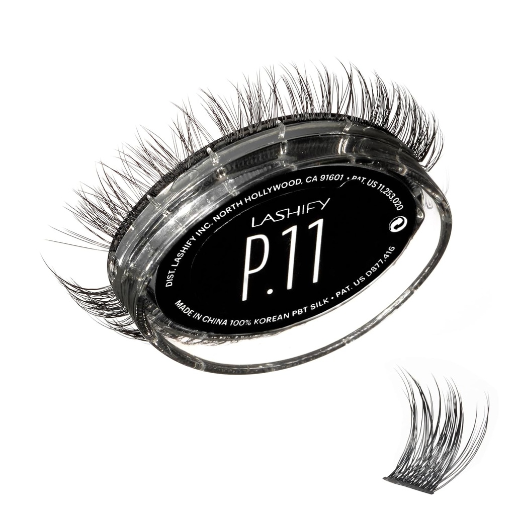 Lashify Plushy 11mm Gossamer Lashes בשחור, Easy DIY שקר Lashes עבור וולומאין עדיין טבעי מראה