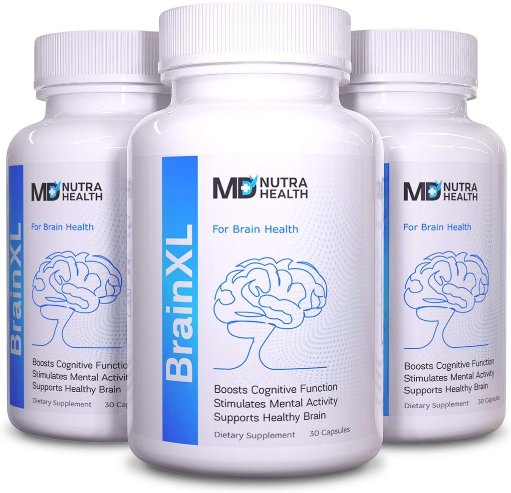 תוסף תפקודי המוח - 3pck - Brain Booster for Memory, Clarity and Focus - Mental Focus Nootropic