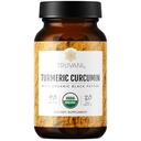 Truvani אורגני Turmeric Curcumin טבליות 1,350 מ"ג כל אחד - תמיכה טבעית משותפת עם Black Pepper עבור Absorption - 90 טבליות