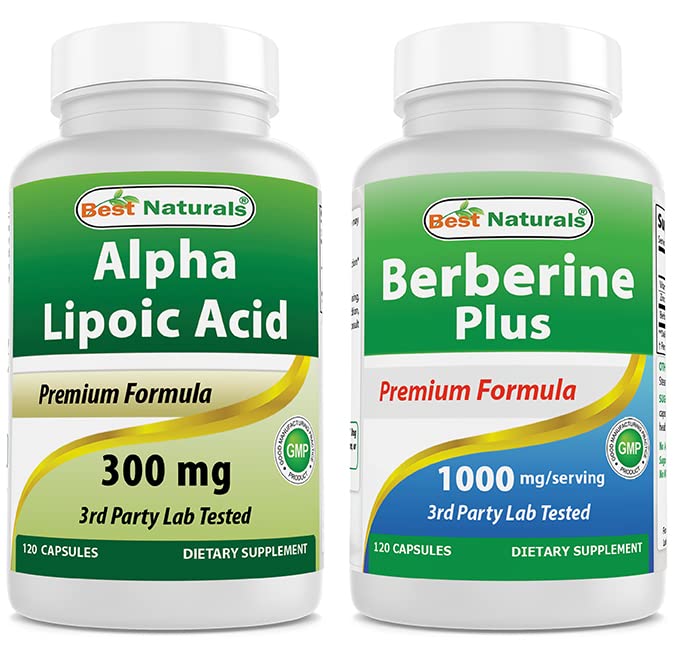 Best Naturals Alpha Lipoic Acid 300 מ"ג & Berberine Plus 1000 מ"ג