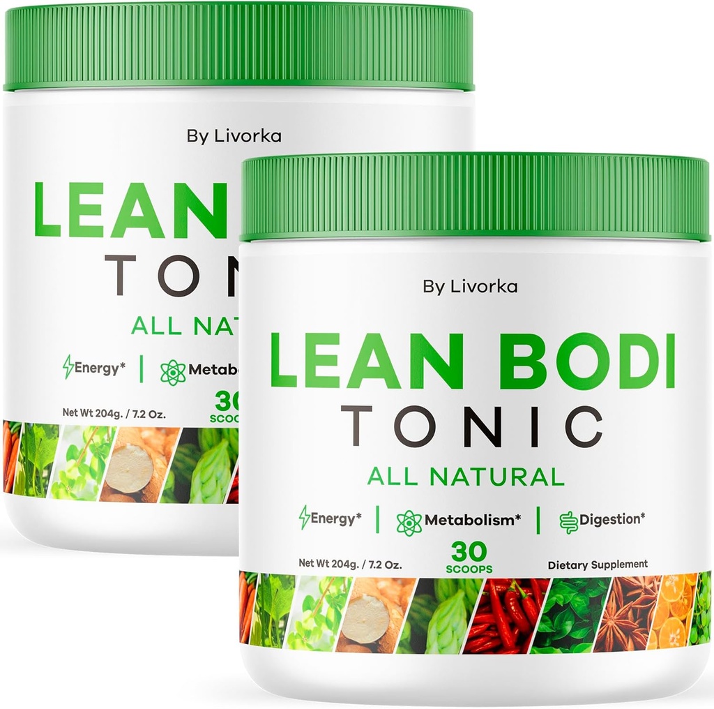 (חבילה) אבקת גוף טוניני, Lean Body Tonic, LeanBody אבקת LeanBody, LeanBodyTonic, Lean Body אבקת Lean Body Tonic Formula Advanced Formula, Lean Body Dust All Natural, 60 משרתים במשך 2 חודשים