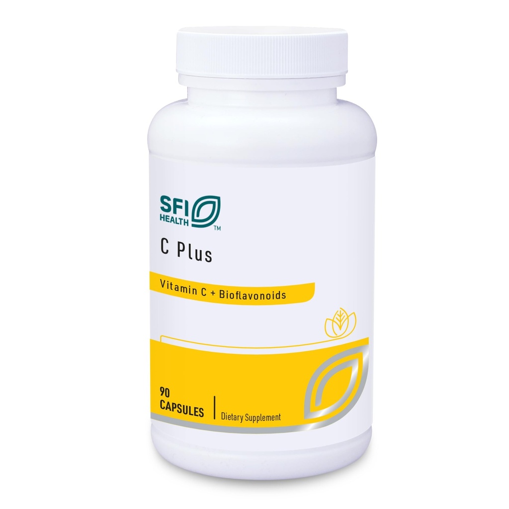 Klaire Labs SFI Health C Plus עם Bioflavonoids - תערובת אופטימאלית ויטמין C עם Citrus Bioflavonoid Complex (90 קפסולות)