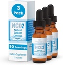 Waiora NCD2 מופעל נוזל Zeolite טיפות, לערבב מזון / Drinks, גוף טבעי ניקוי וקידום תמיכה Immune, כל טבעי, pH Zeolite נוזל טיפות - 3 בקבוקים (0.5 oz. ea) 270 serv.
