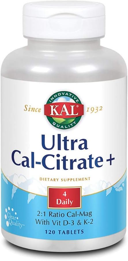Kal Ultra Calcium Citrate Plus Tablet, 120 Count